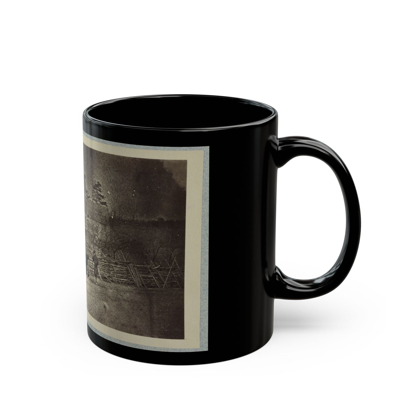 Battlefield Of Bull Run, Matthew's House (U.S. Civil War) Black Coffee Mug