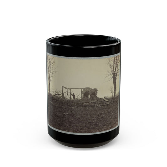 Battlefield Of Bull Run, Ruins Of Henry House (U.S. Civil War) Black Coffee Mug