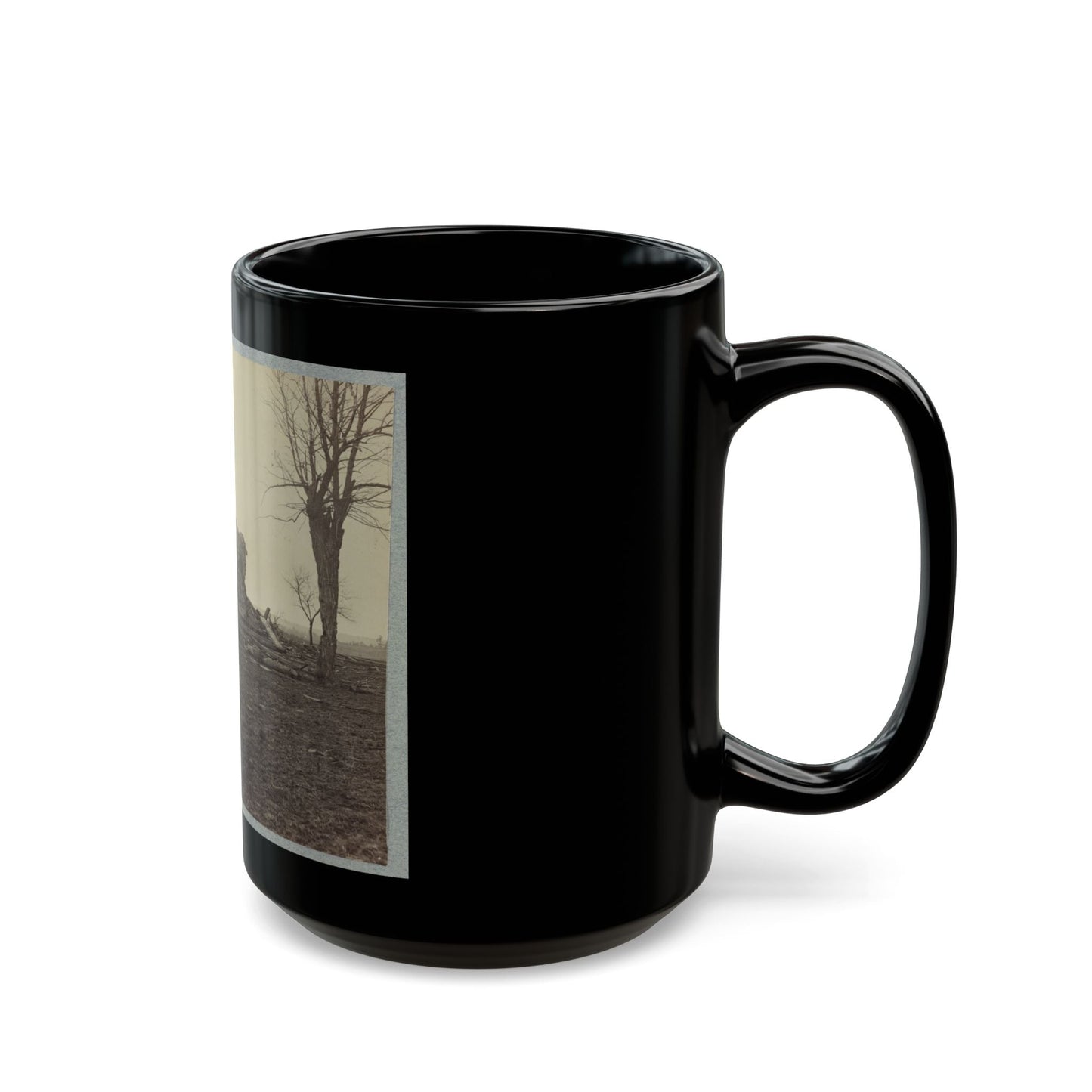 Battlefield Of Bull Run, Ruins Of Henry House (U.S. Civil War) Black Coffee Mug