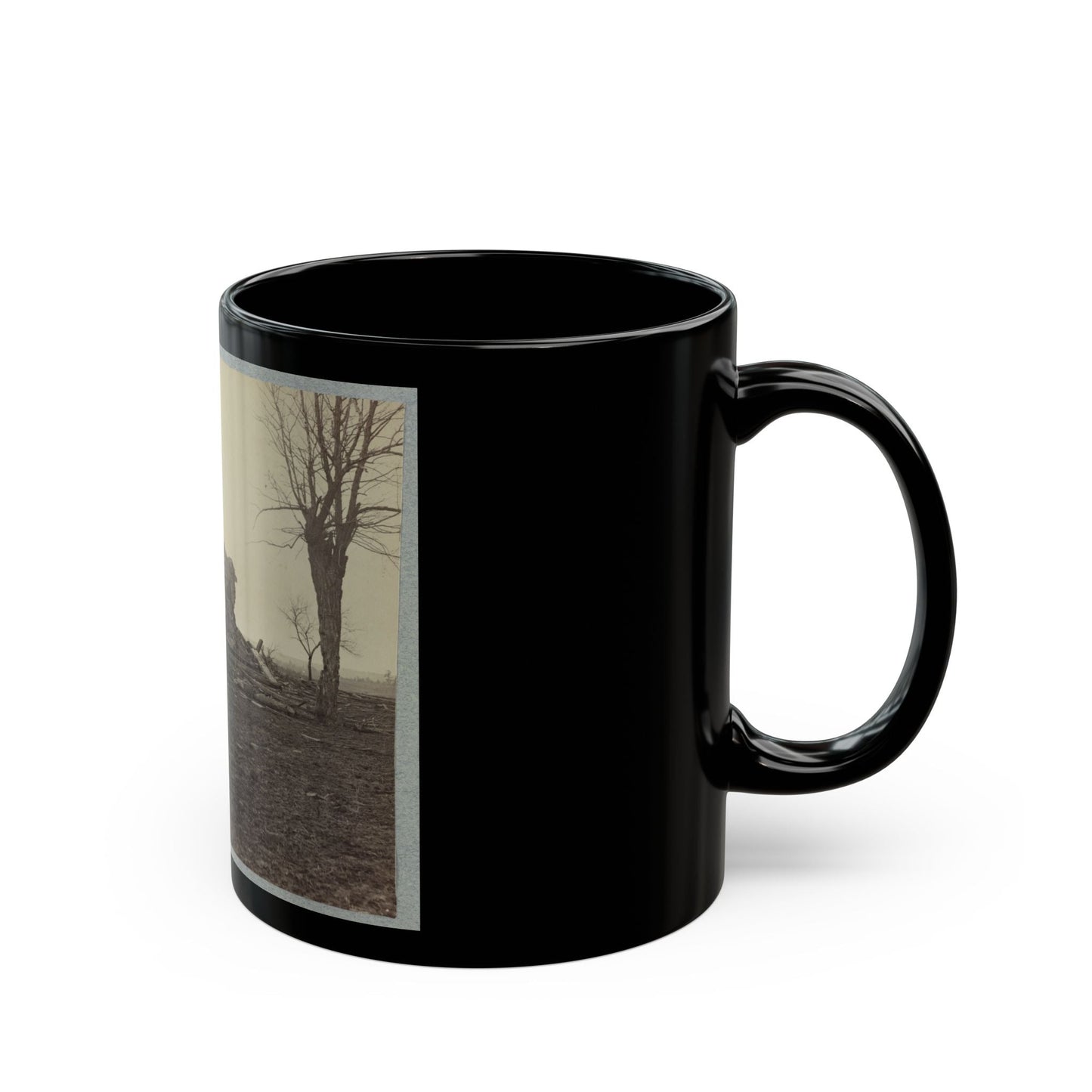 Battlefield Of Bull Run, Ruins Of Henry House (U.S. Civil War) Black Coffee Mug