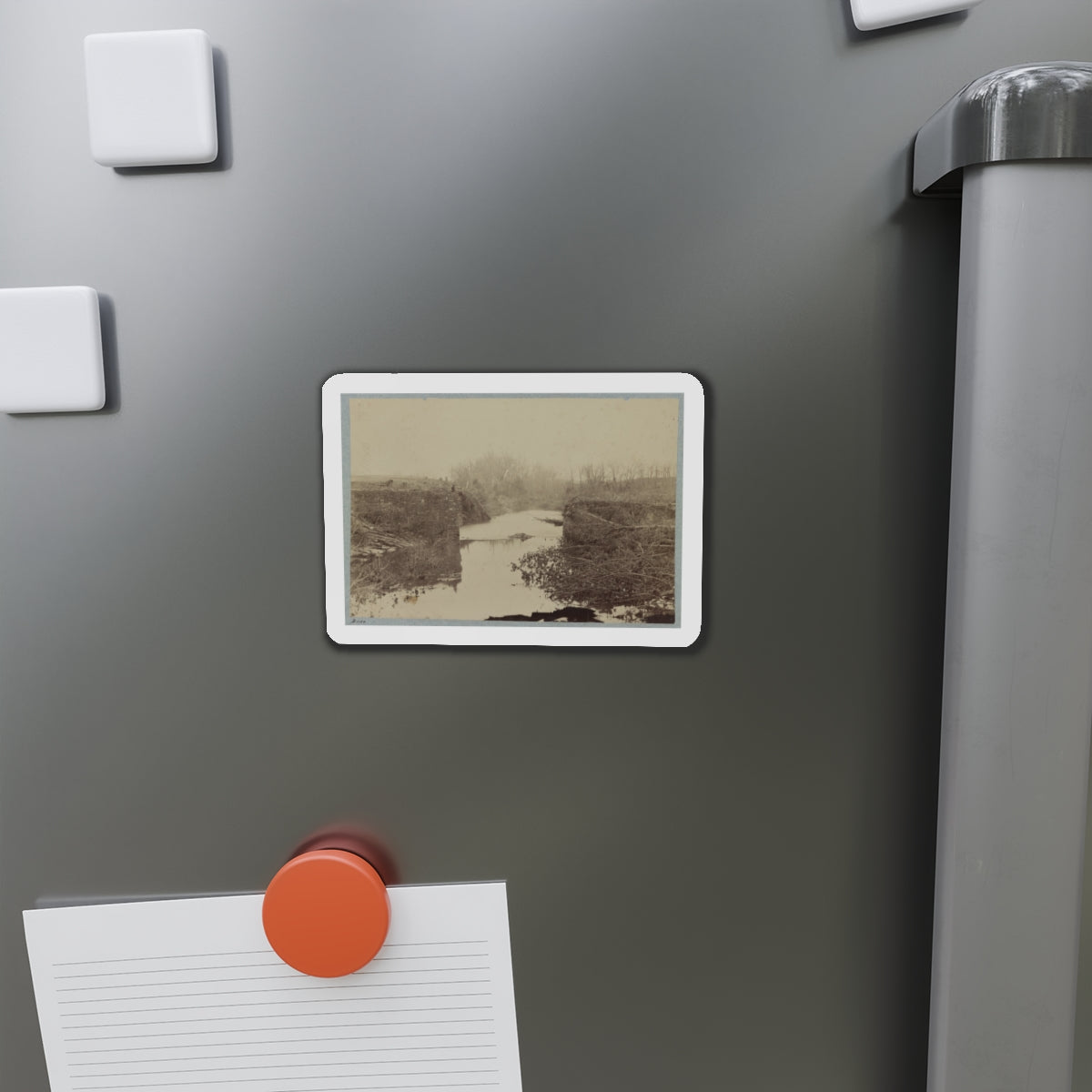 Battlefield Of Bull Run, Ruins Of The Stone Bridge 001 (U.S. Civil War) Refrigerator Magnet-The Sticker Space