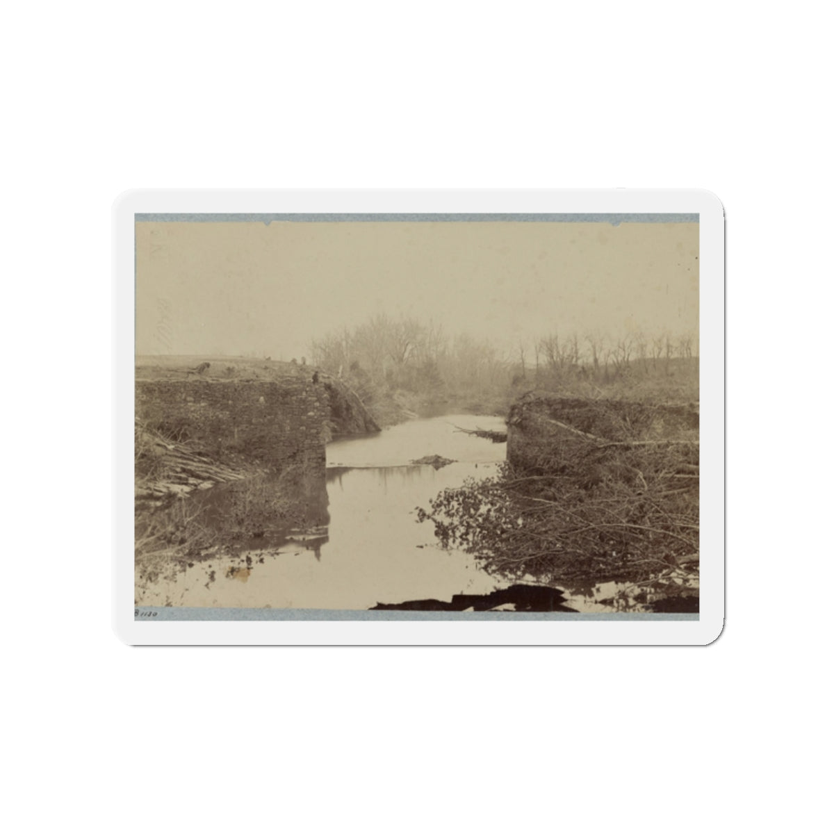 Battlefield Of Bull Run, Ruins Of The Stone Bridge 001 (U.S. Civil War) Refrigerator Magnet-2" x 2"-The Sticker Space