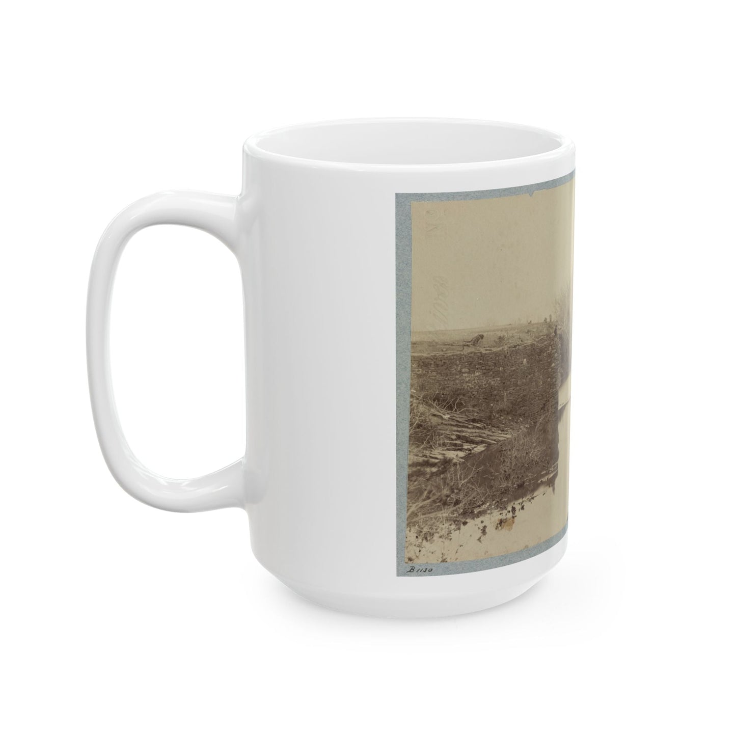 Battlefield Of Bull Run, Ruins Of The Stone Bridge 001 (U.S. Civil War) White Coffee Mug