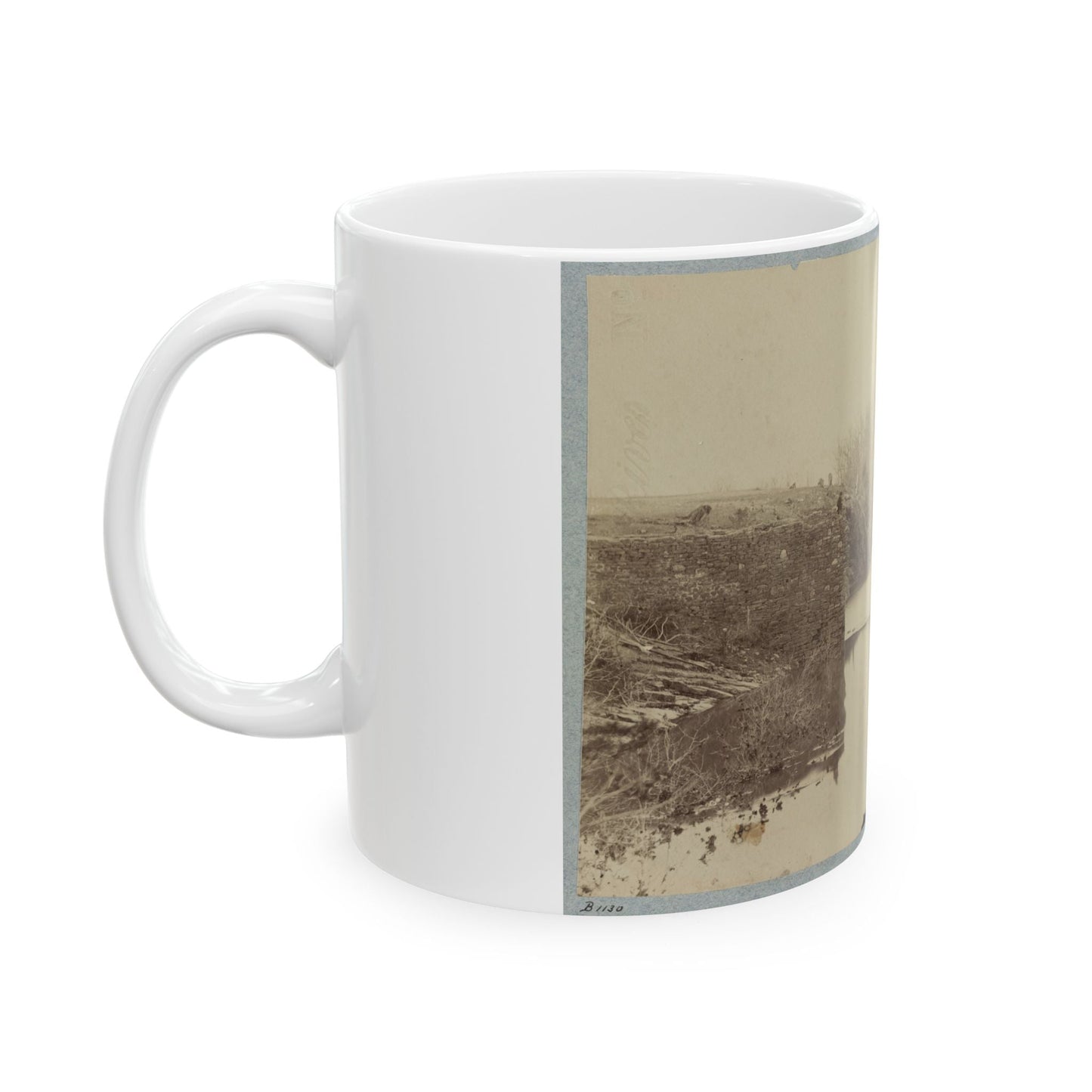 Battlefield Of Bull Run, Ruins Of The Stone Bridge 001 (U.S. Civil War) White Coffee Mug