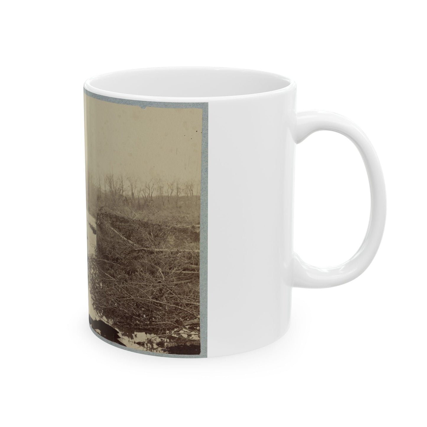 Battlefield Of Bull Run, Ruins Of The Stone Bridge 001 (U.S. Civil War) White Coffee Mug