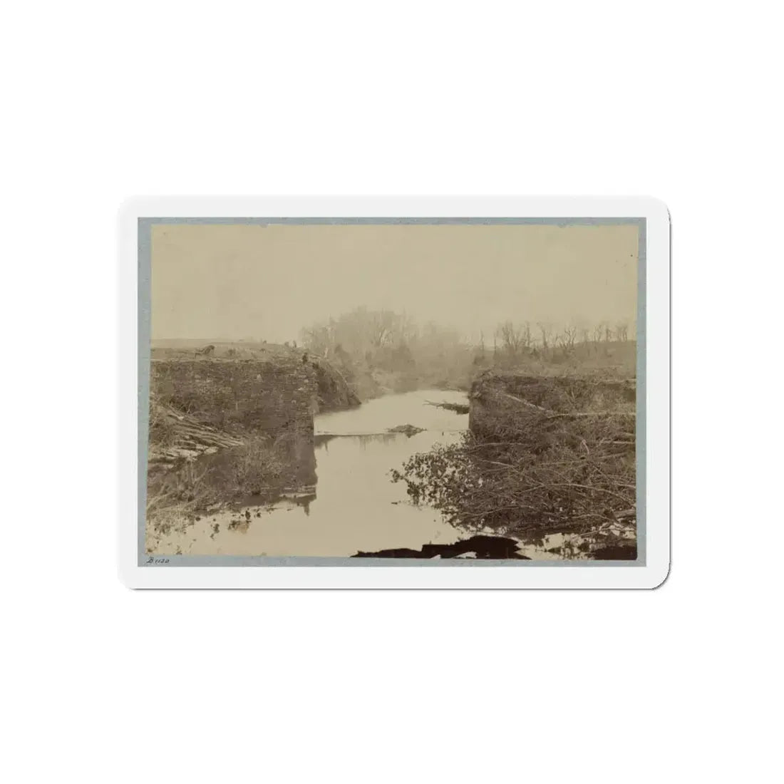 Battlefield Of Bull Run, Ruins Of The Stone Bridge 001 (U.S. Civil War) Refrigerator Magnet 5 Inch Die-Cut - The Sticker Space