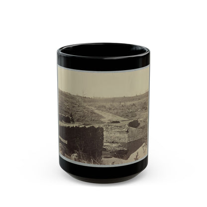 Battlefield Of Bull Run, Ruins Of The Stone Bridge (U.S. Civil War) Black Coffee Mug-15oz-The Sticker Space