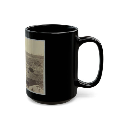 Battlefield Of Bull Run, Ruins Of The Stone Bridge (U.S. Civil War) Black Coffee Mug-The Sticker Space