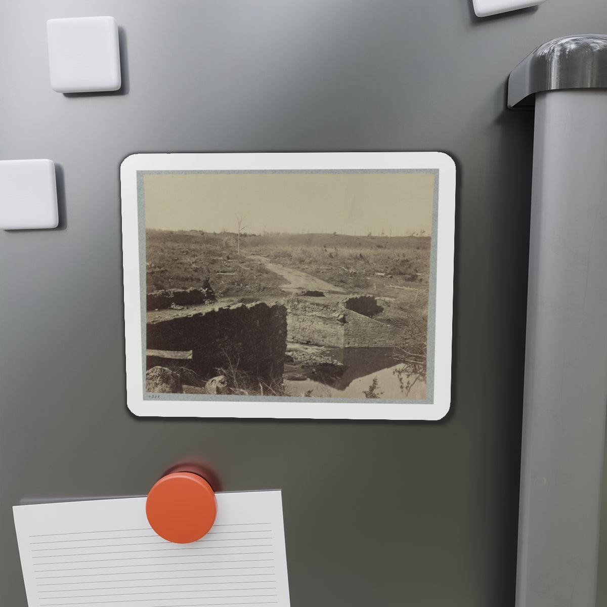 Battlefield Of Bull Run, Ruins Of The Stone Bridge (U.S. Civil War) Refrigerator Magnet-The Sticker Space