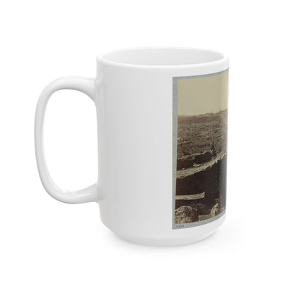 Battlefield Of Bull Run, Ruins Of The Stone Bridge (U.S. Civil War) White Coffee Mug-The Sticker Space