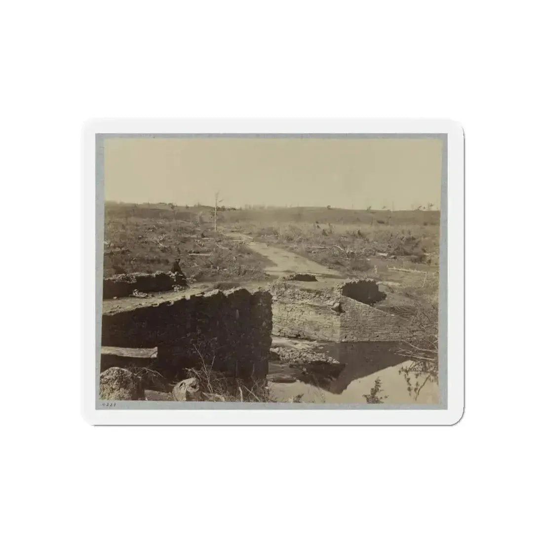 Battlefield Of Bull Run, Ruins Of The Stone Bridge (U.S. Civil War) Refrigerator Magnet - The Sticker Space