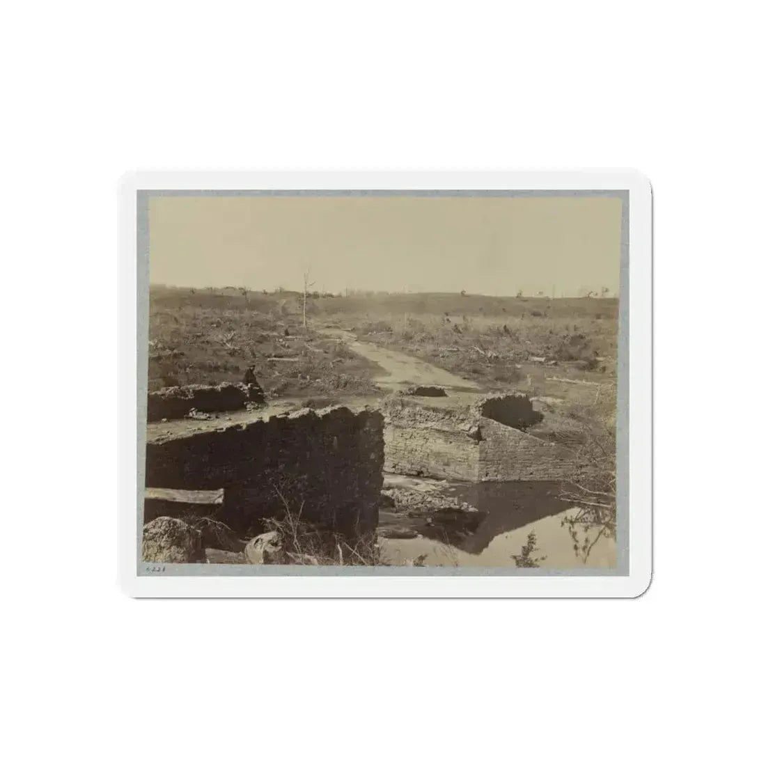 Battlefield Of Bull Run, Ruins Of The Stone Bridge (U.S. Civil War) Refrigerator Magnet - The Sticker Space