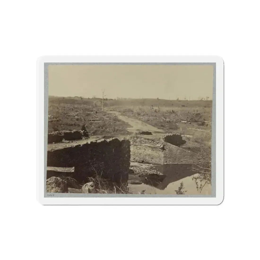 Battlefield Of Bull Run, Ruins Of The Stone Bridge (U.S. Civil War) Refrigerator Magnet - The Sticker Space