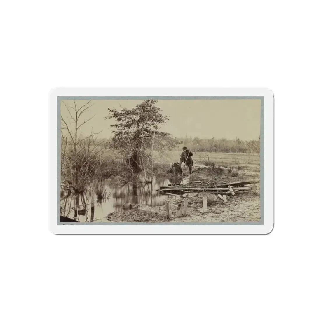 Battlefield Of Bull Run. Soldiers' Graves (U.S. Civil War) Refrigerator Magnet 3 Inch Die-Cut - The Sticker Space