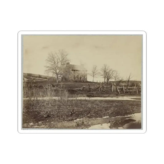 Battlefield of Bull Run. Stone House on Warrenton Pike(2) (U.S. Civil War) STICKER Vinyl Kiss-Cut Decal 2 Inch White - The Sticker Space