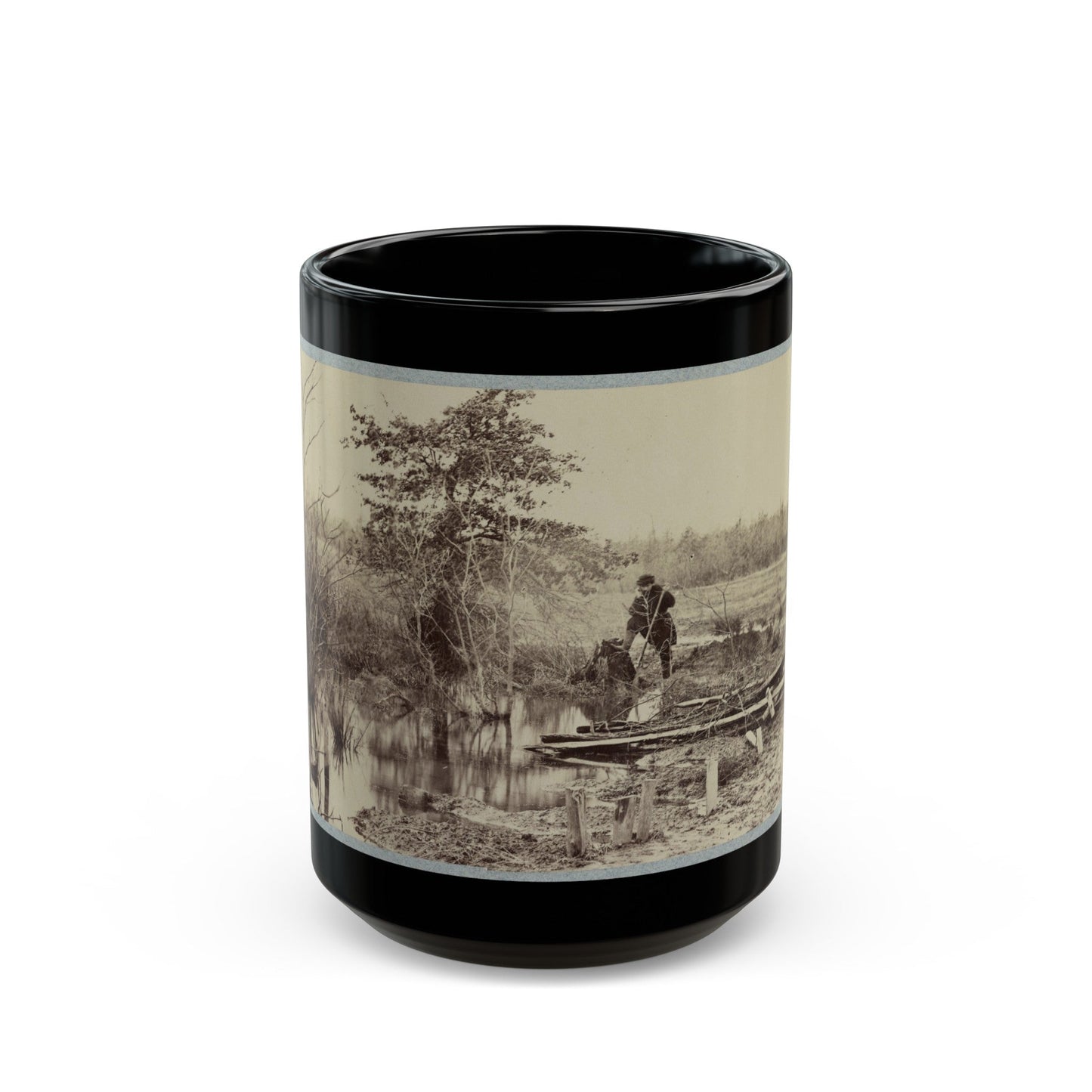 Battlefield Of Bull Run. Soldiers' Graves (U.S. Civil War) Black Coffee Mug-15oz-The Sticker Space