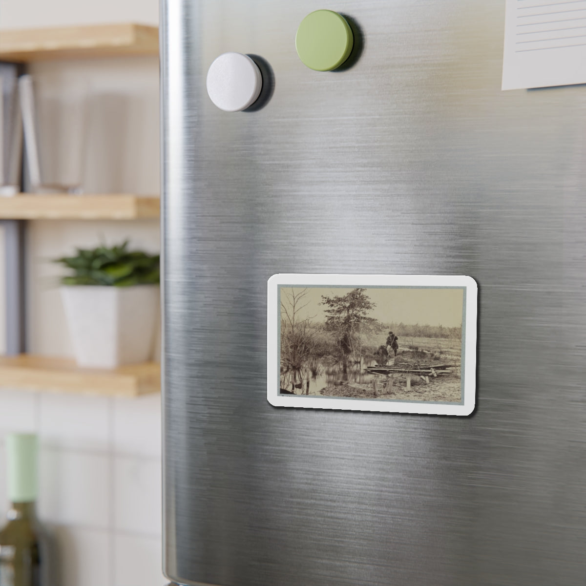 Battlefield Of Bull Run. Soldiers' Graves (U.S. Civil War) Refrigerator Magnet-The Sticker Space