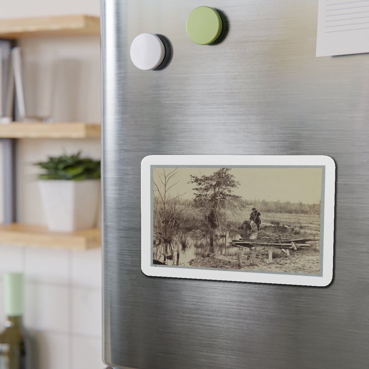 Battlefield Of Bull Run. Soldiers' Graves (U.S. Civil War) Refrigerator Magnet-The Sticker Space