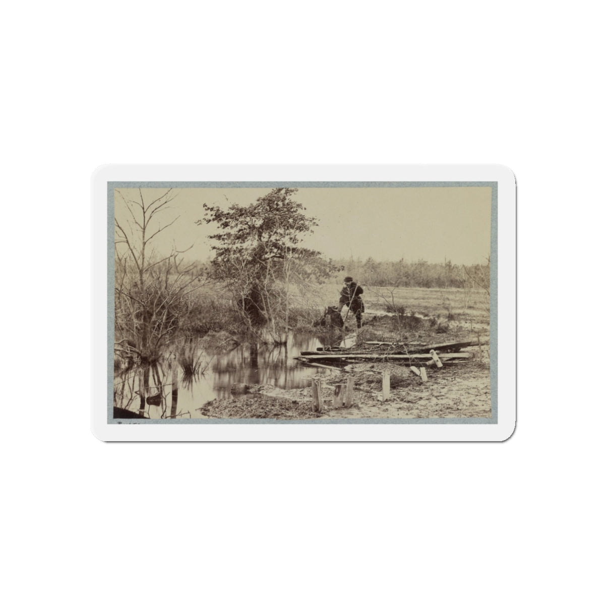 Battlefield Of Bull Run. Soldiers' Graves (U.S. Civil War) Refrigerator Magnet-3" x 3"-The Sticker Space