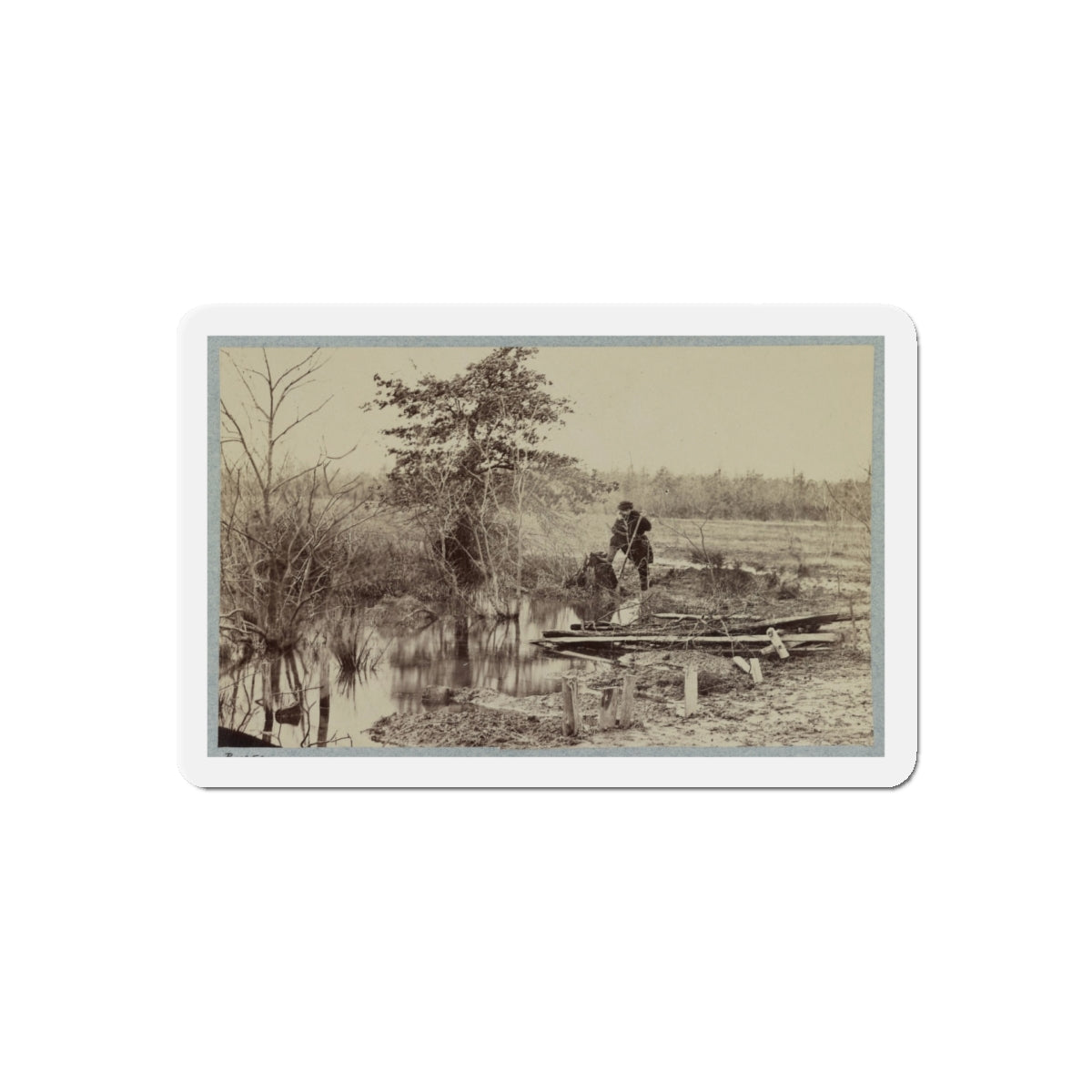 Battlefield Of Bull Run. Soldiers' Graves (U.S. Civil War) Refrigerator Magnet-5" x 5"-The Sticker Space