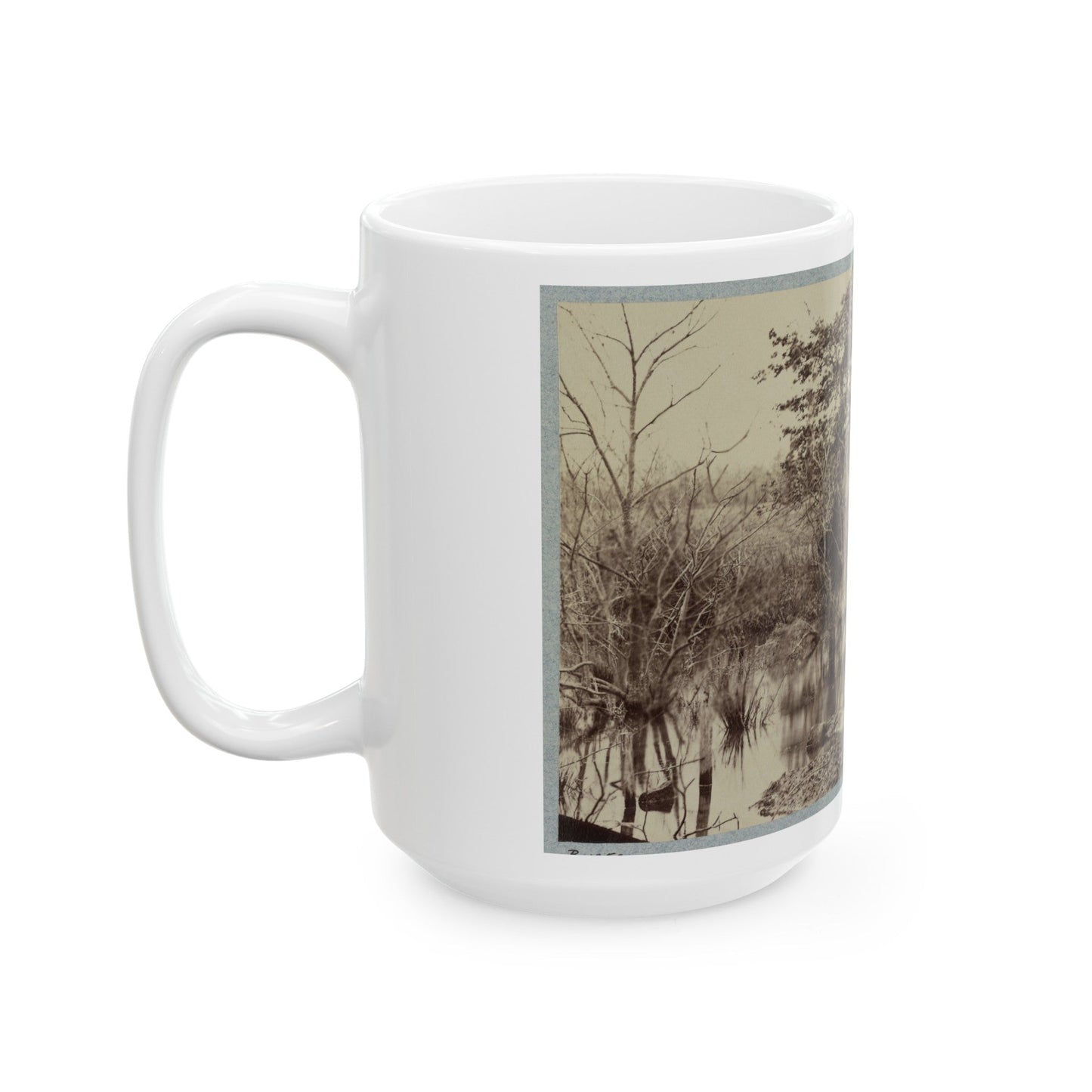 Battlefield Of Bull Run. Soldiers' Graves (U.S. Civil War) White Coffee Mug-The Sticker Space