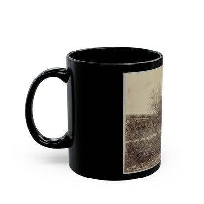 Battlefield Of Bull Run. Stone House On Warrenton Pike(2) (U.S. Civil War) Black Coffee Mug-The Sticker Space