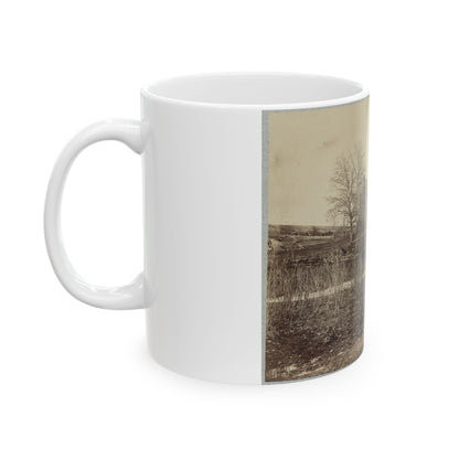 Battlefield Of Bull Run. Stone House On Warrenton Pike(2) (U.S. Civil War) White Coffee Mug