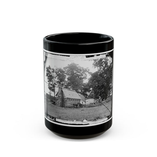 Battlefield Of Cedar Mountain House Riddled With Cannon Balls In Which Gen. Winder Was Killed (U.S. Civil War) Black Coffee Mug