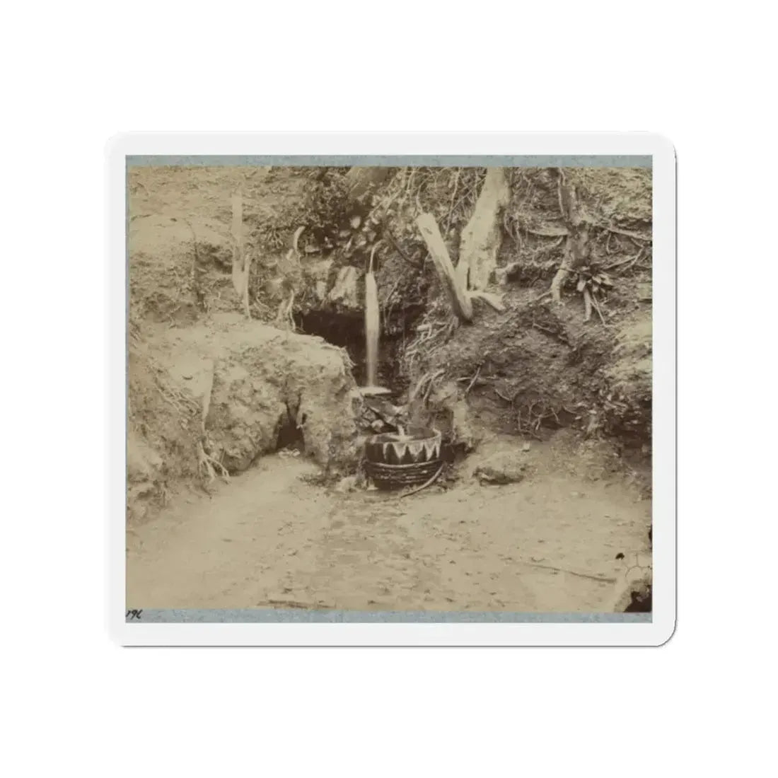 Battlefield Of Chickasaw Bayou, Miss. The Poison Spring, February, 1864 (U.S. Civil War) Refrigerator Magnet 2 Inch Die-Cut - The Sticker Space