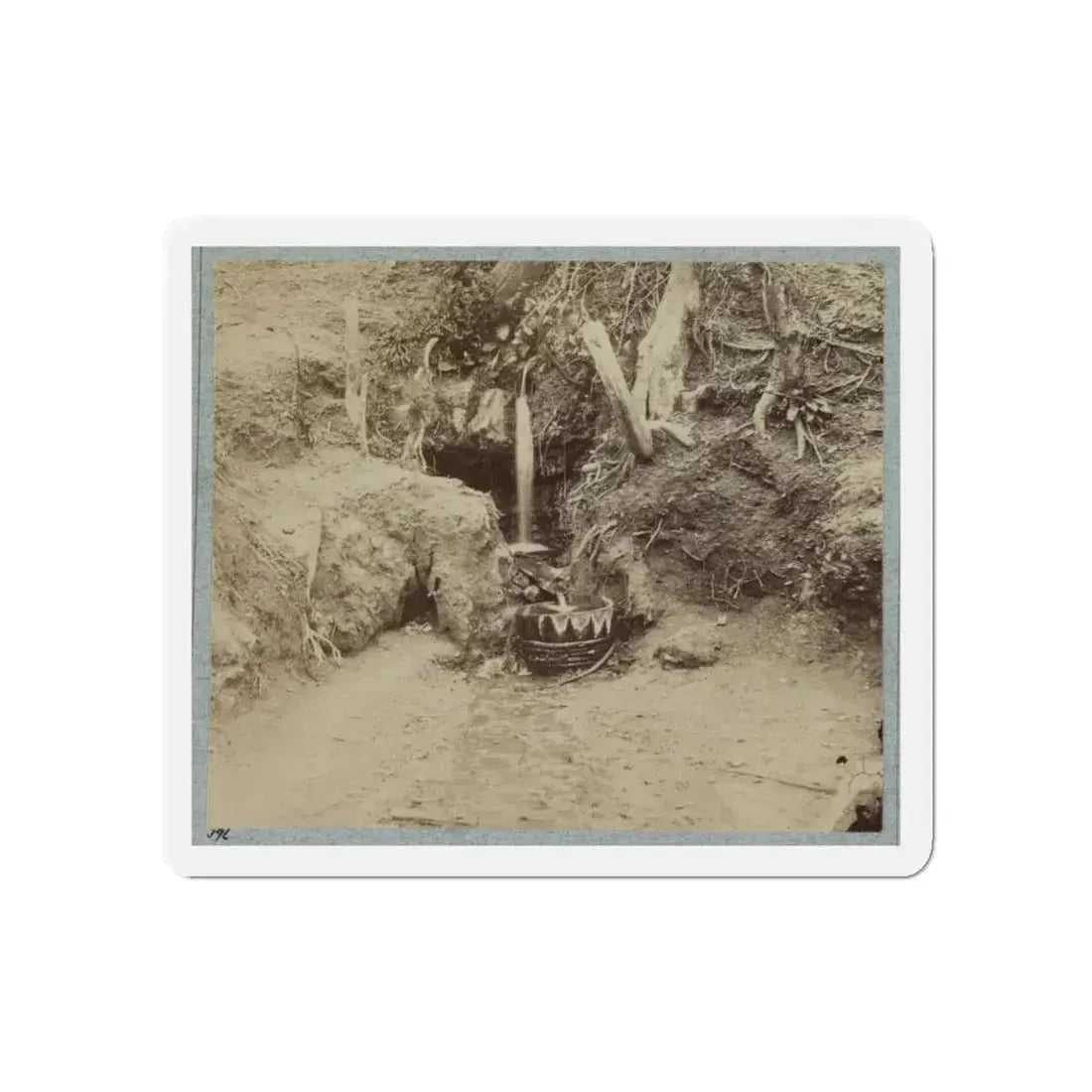 Battlefield Of Chickasaw Bayou, Miss. The Poison Spring, February, 1864 (U.S. Civil War) Refrigerator Magnet 5 Inch Die-Cut - The Sticker Space