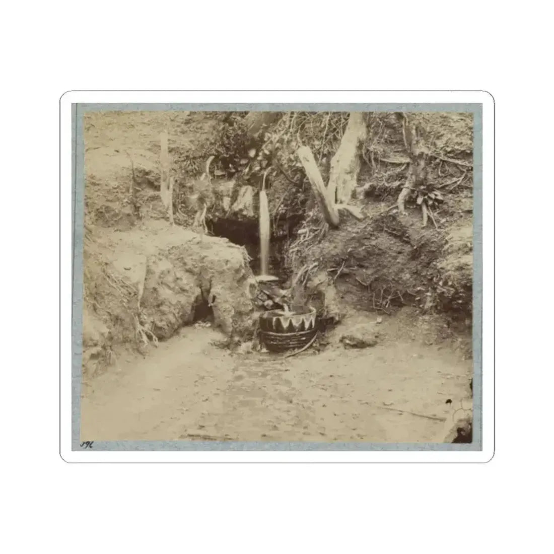 Battlefield of Chickasaw Bayou, Miss. The Poison Spring, February, 1864 (U.S. Civil War) STICKER Vinyl Kiss-Cut Decal 2 Inch White - The Sticker Space