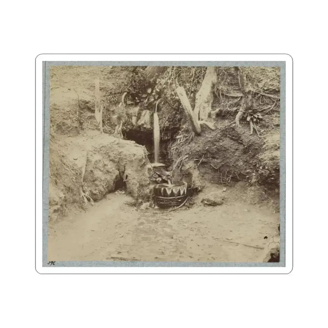 Battlefield of Chickasaw Bayou, Miss. The Poison Spring, February, 1864 (U.S. Civil War) STICKER Vinyl Kiss-Cut Decal 4 Inch White - The Sticker Space