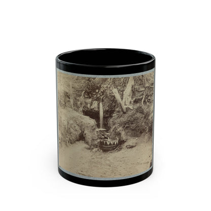 Battlefield Of Chickasaw Bayou, Miss. The Poison Spring, February, 1864 (U.S. Civil War) Black Coffee Mug-11oz-The Sticker Space