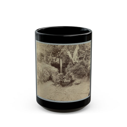 Battlefield Of Chickasaw Bayou, Miss. The Poison Spring, February, 1864 (U.S. Civil War) Black Coffee Mug-15oz-The Sticker Space