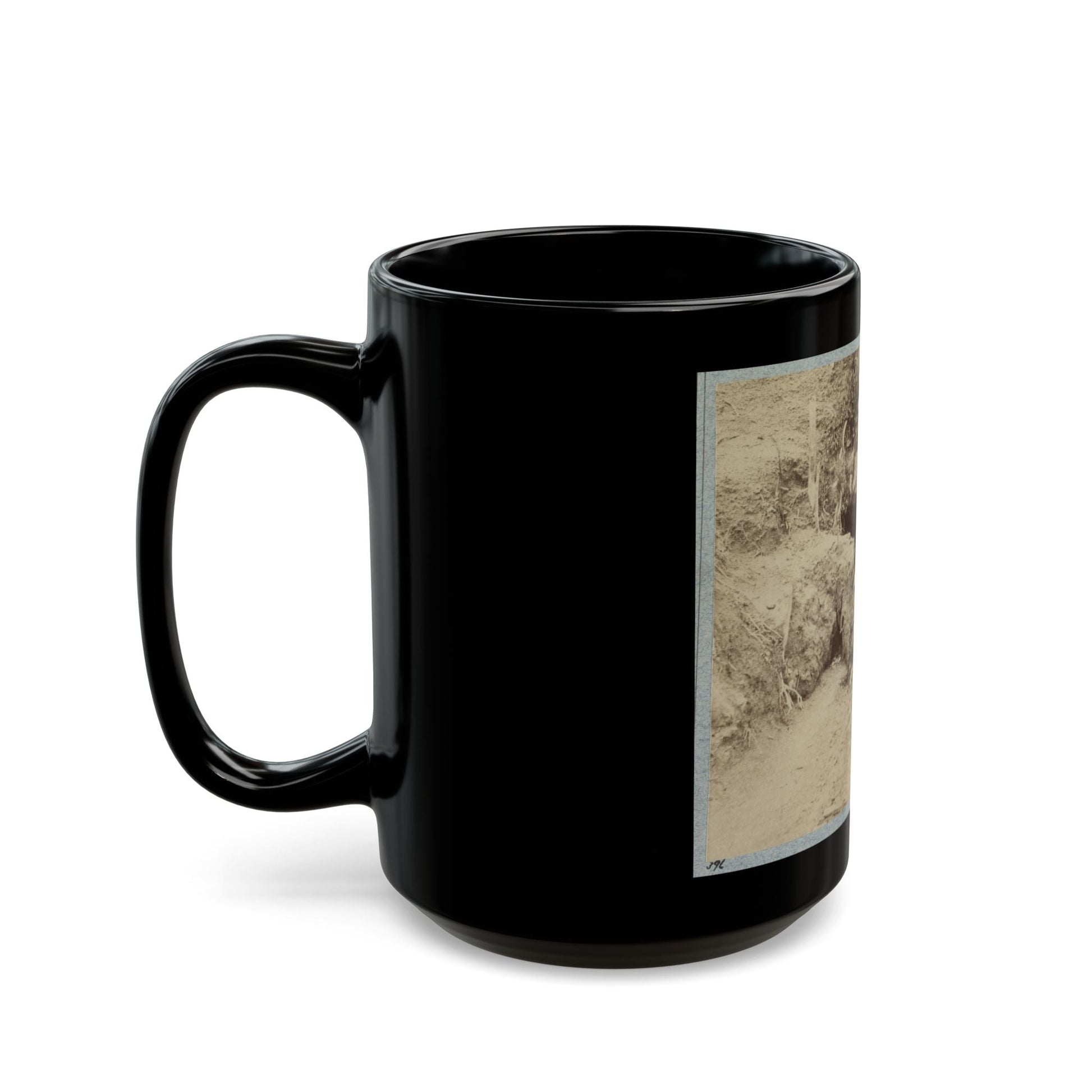 Battlefield Of Chickasaw Bayou, Miss. The Poison Spring, February, 1864 (U.S. Civil War) Black Coffee Mug-The Sticker Space