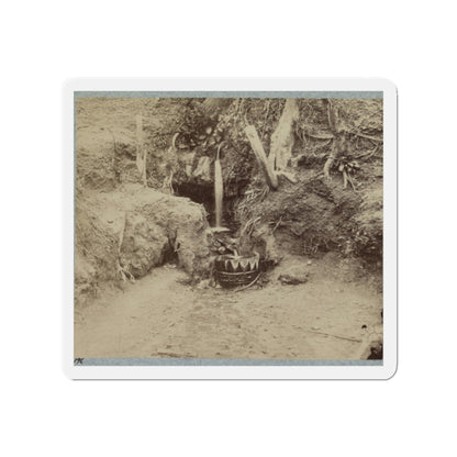 Battlefield Of Chickasaw Bayou, Miss. The Poison Spring, February, 1864 (U.S. Civil War) Refrigerator Magnet-2" x 2"-The Sticker Space