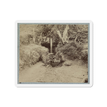 Battlefield Of Chickasaw Bayou, Miss. The Poison Spring, February, 1864 (U.S. Civil War) Refrigerator Magnet-3" x 3"-The Sticker Space