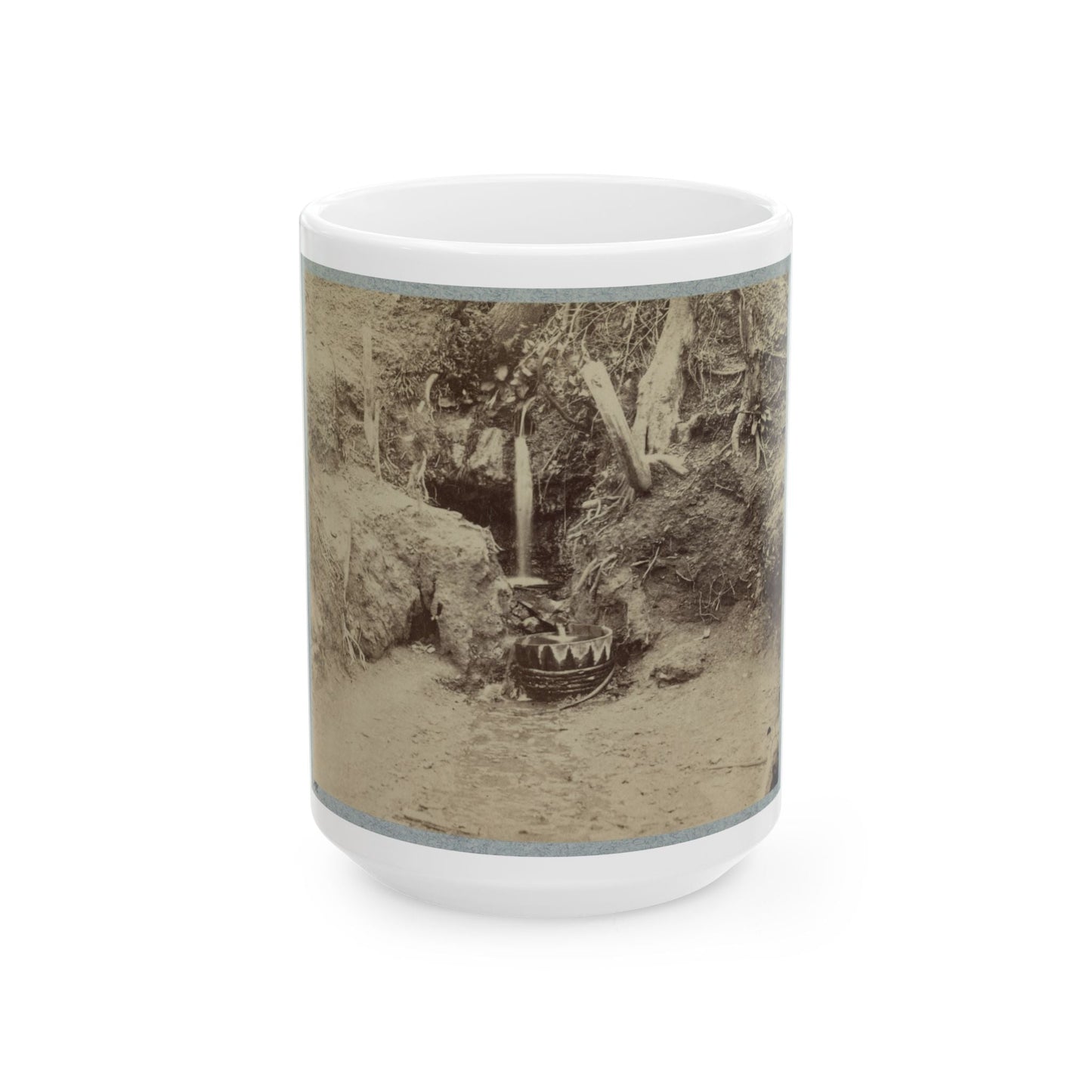 Battlefield Of Chickasaw Bayou, Miss. The Poison Spring, February, 1864 (U.S. Civil War) White Coffee Mug