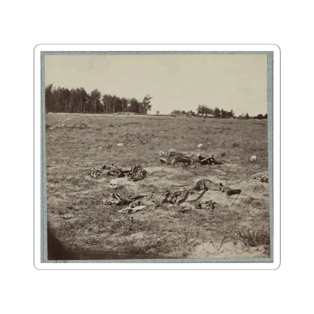 Battlefield of Gaines' Mill, Va. (U.S. Civil War) STICKER Vinyl Kiss-Cut Decal 3 Inch White - The Sticker Space