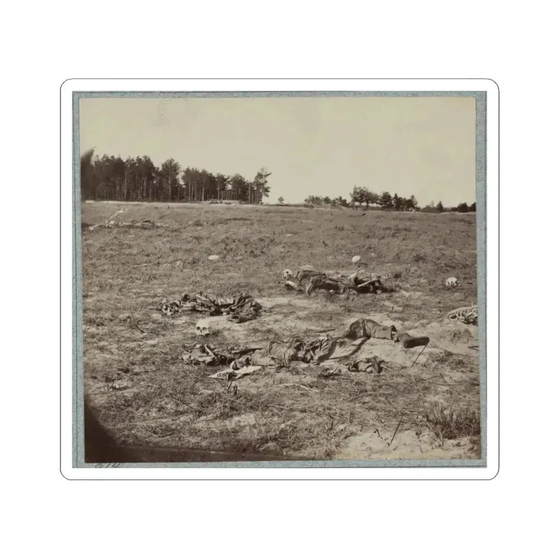 Battlefield of Gaines' Mill, Va. (U.S. Civil War) STICKER Vinyl Kiss-Cut Decal 4 Inch White - The Sticker Space