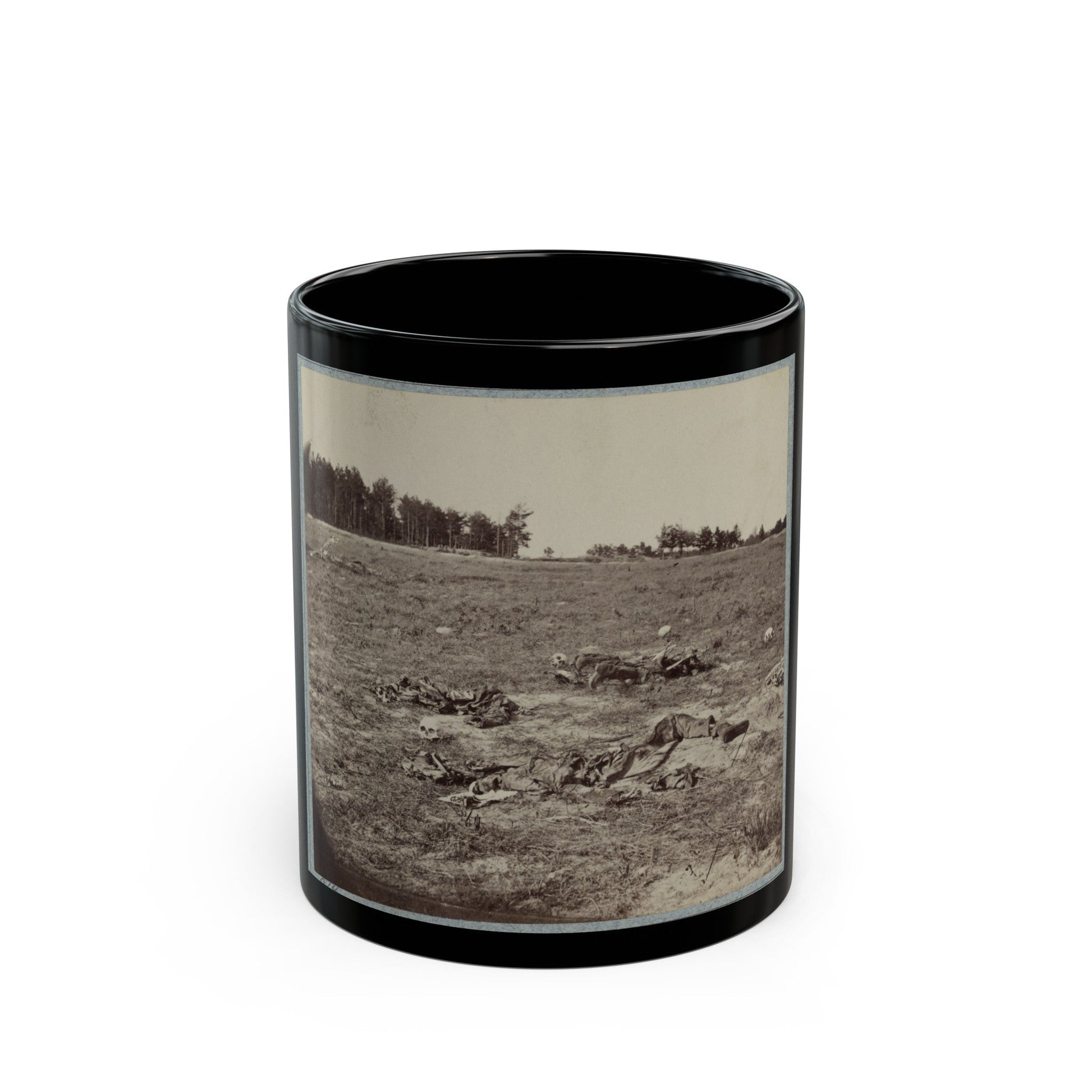 Battlefield Of Gaines' Mill, Va. (U.S. Civil War) Black Coffee Mug-11oz-The Sticker Space