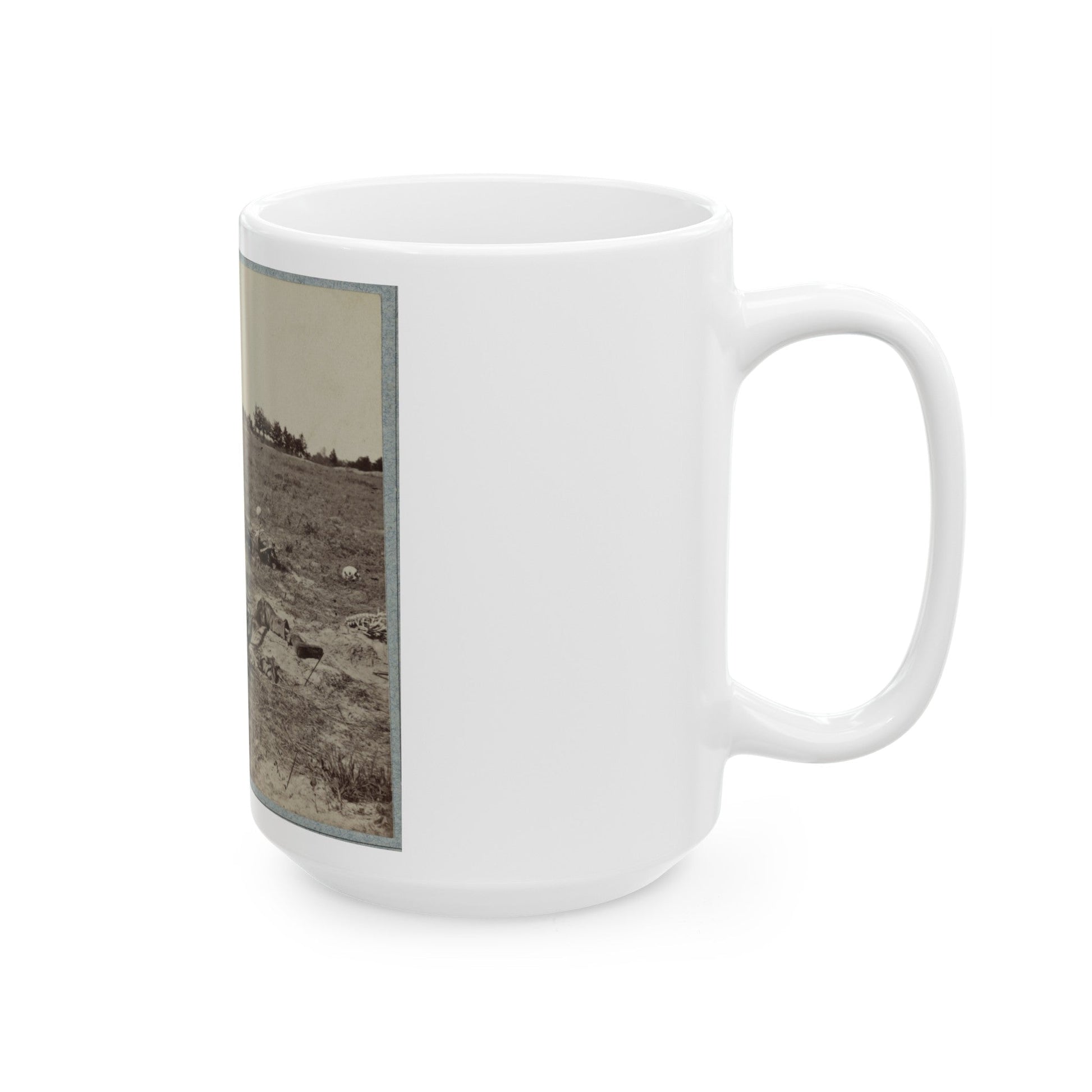 Battlefield Of Gaines' Mill, Va. (U.S. Civil War) White Coffee Mug-The Sticker Space