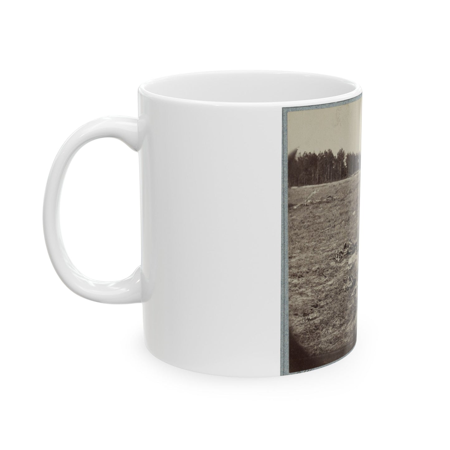 Battlefield Of Gaines' Mill, Va. (U.S. Civil War) White Coffee Mug-The Sticker Space