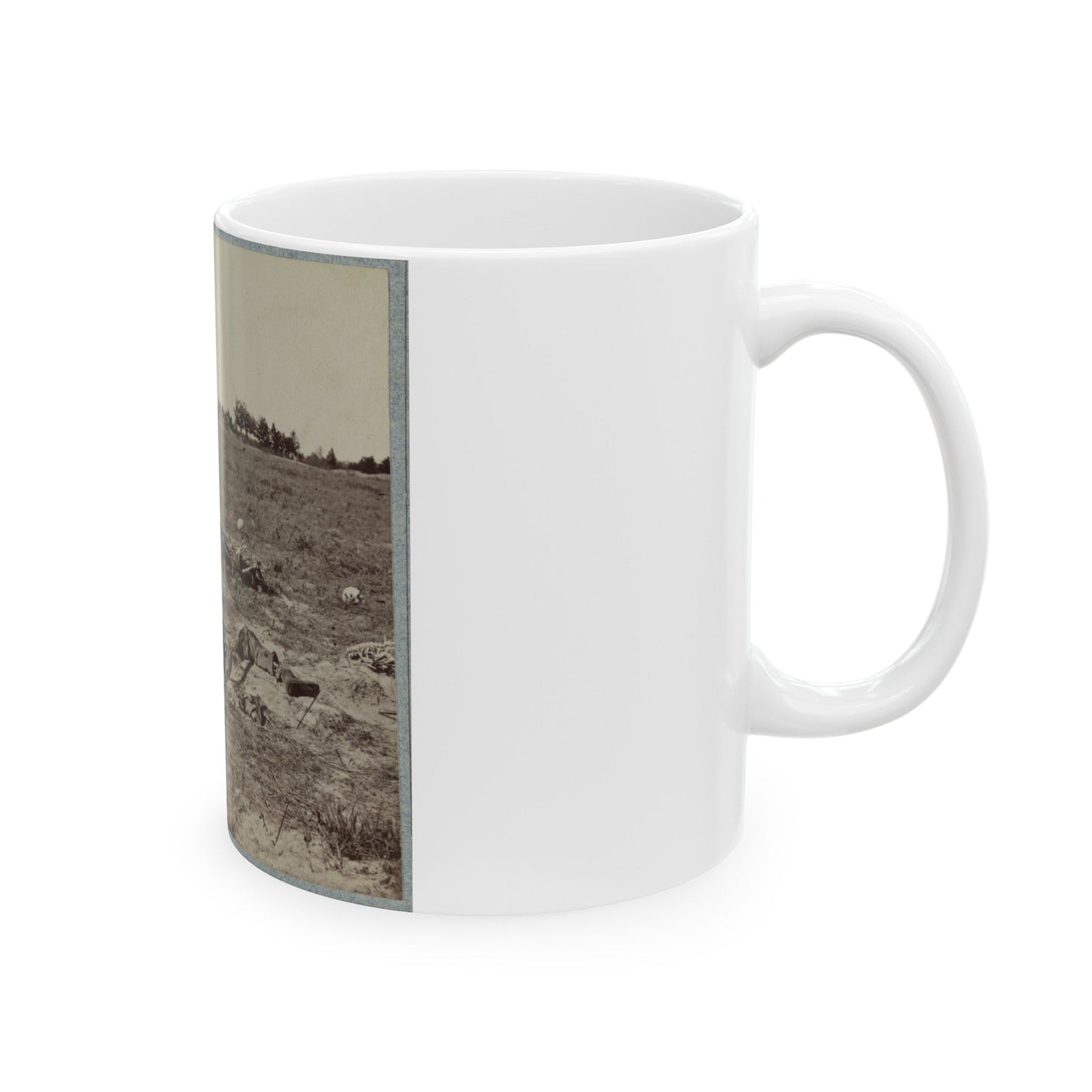 Battlefield Of Gaines' Mill, Va. (U.S. Civil War) White Coffee Mug-The Sticker Space