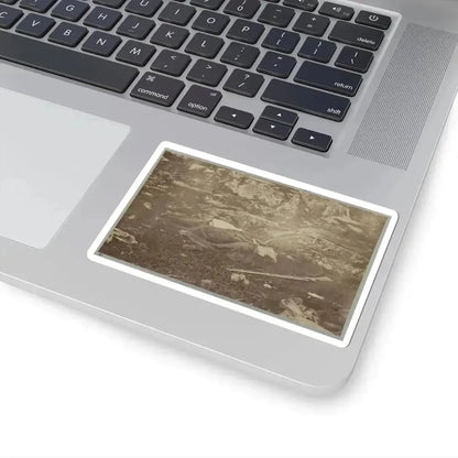 Battlefield of Gettysburg. Dead Confederate Sharpshooter at Foot of Little Round Top (U.S. Civil War) STICKER Vinyl Kiss-Cut Decal - The Sticker Space
