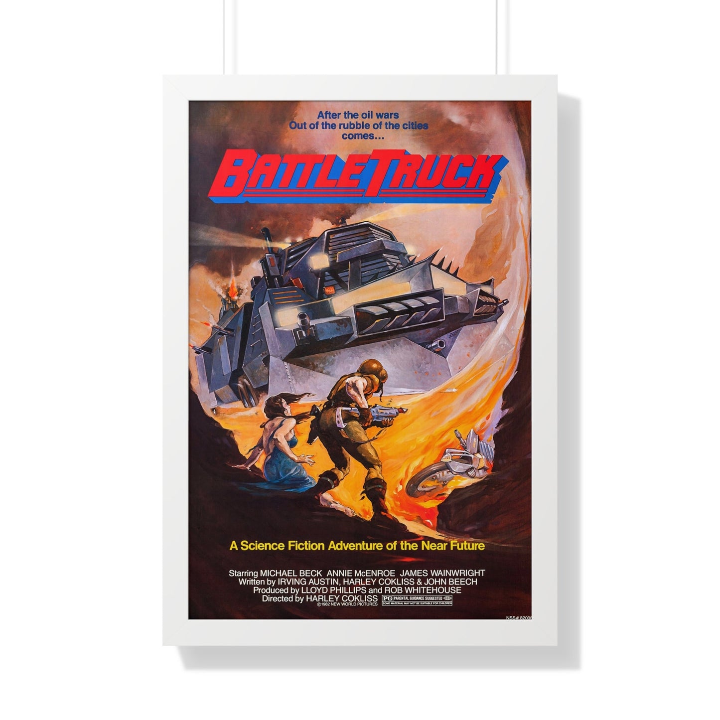 BATTLETRUCK (WARLORDS OF THE 21ST CENTURY) 1982 - Framed Movie Poster-20" x 30"-The Sticker Space