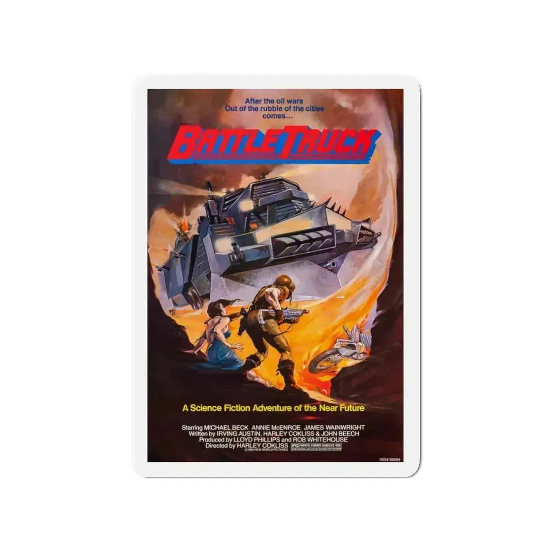 BATTLETRUCK (WARLORDS OF THE 21ST CENTURY) 1982 Movie Poster - Refrigerator Magnet - The Sticker Space