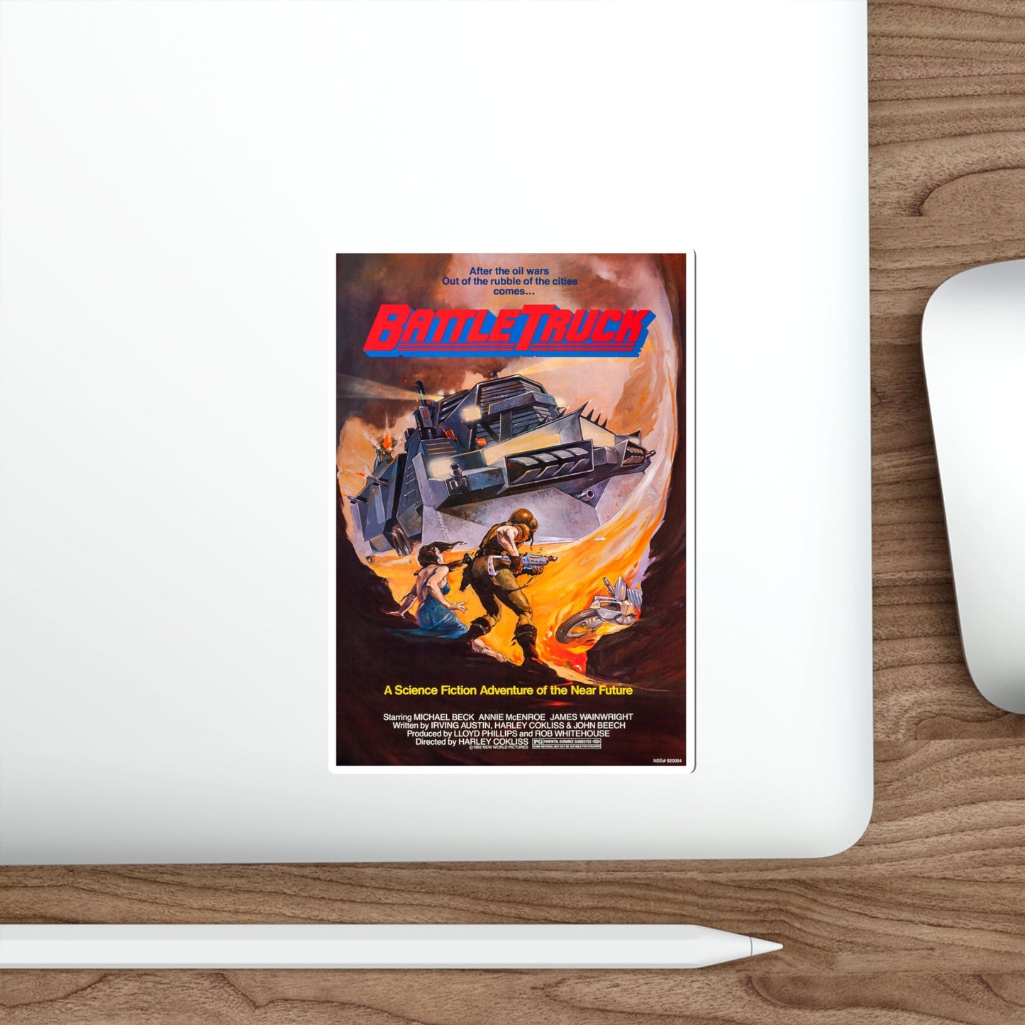 BATTLETRUCK (WARLORDS OF THE 21ST CENTURY) 1982 Movie Poster STICKER Vinyl Die-Cut Decal-The Sticker Space