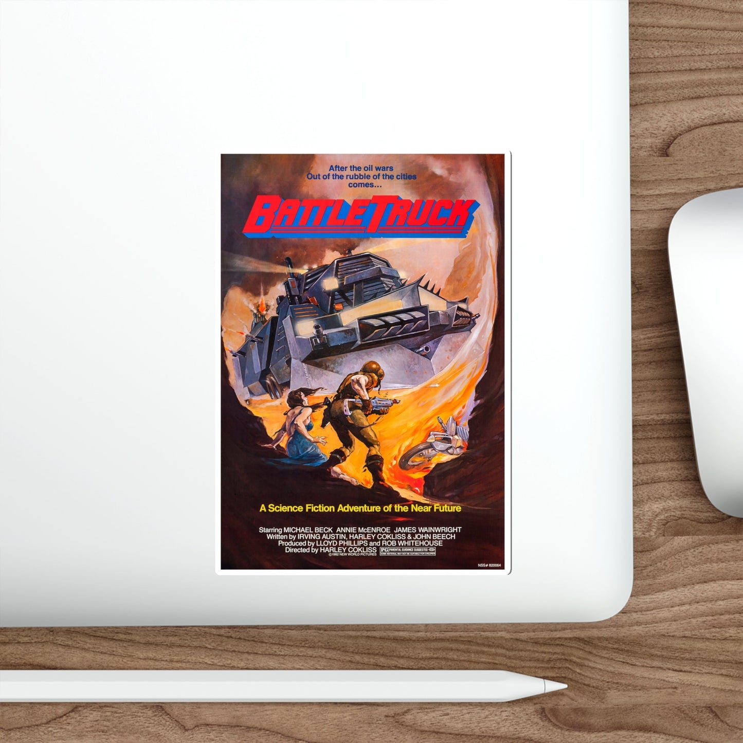 BATTLETRUCK (WARLORDS OF THE 21ST CENTURY) 1982 Movie Poster STICKER Vinyl Die-Cut Decal-The Sticker Space