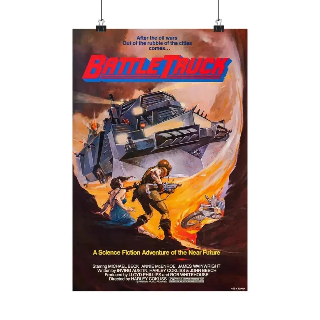 BATTLETRUCK (WARLORDS OF THE 21ST CENTURY) 1982 - Paper Movie Poster 12″ x 18″ Matte - The Sticker Space